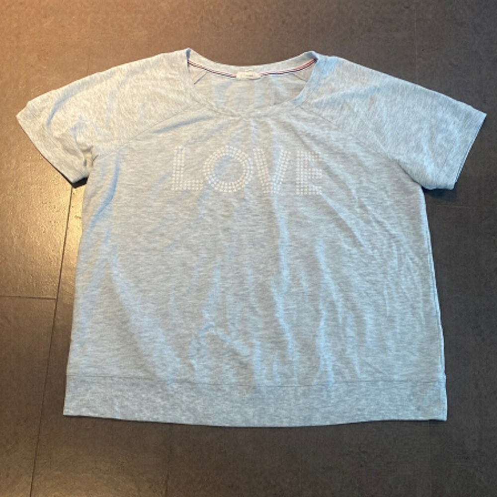 Jane and Delancey Gray Love T-Shirt